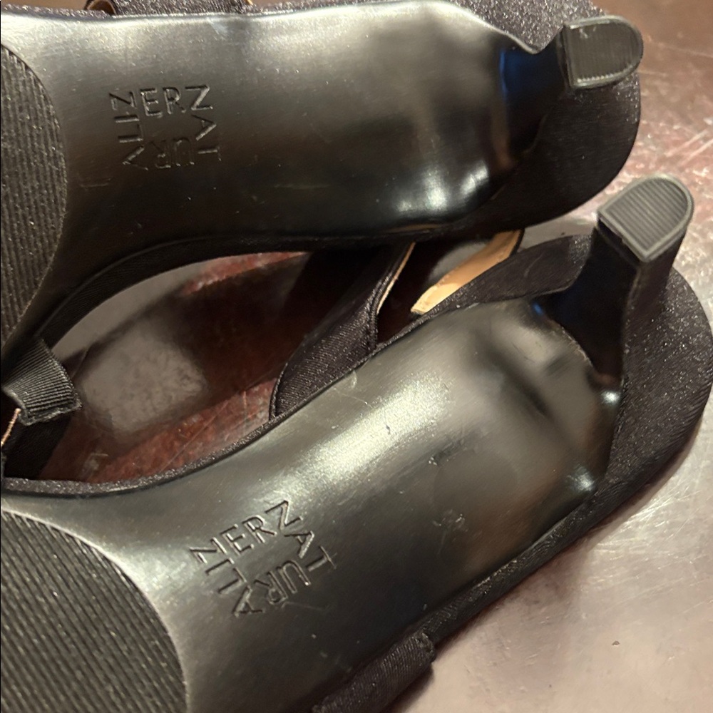 Naturalizer Black Strappy Heels - Picture 5 of 7